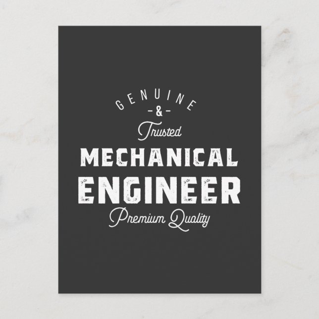 Gift for Mechanical Engineer Postcard (Front)