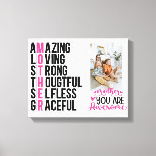 Gift For Mom Awesome Mom Mother's Day Gift Canvas Print