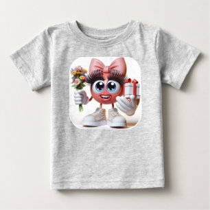Gift for Mom, Emoji, by Natasha Us Baby T-Shirt