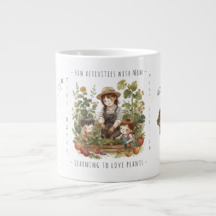 Gift for Mom, Gardening, Fun activities with Mom. Large Coffee Mug