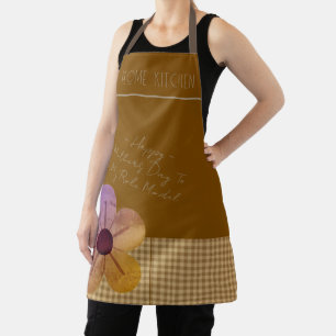 Gift For Mom, Happy Mothers Day,Flower Art Apron