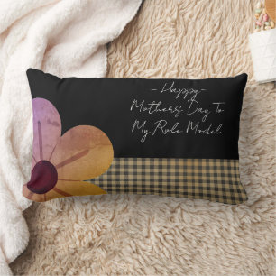 Gift For Mom, Happy Mothers Day,Flower Art Lumbar Pillow