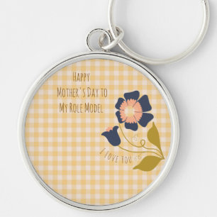 Gift For Mom,Happy Mother's Day to My Role Model Keychain
