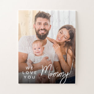 Gift for mom Idea Personalized Mommy photo  Jigsaw Puzzle