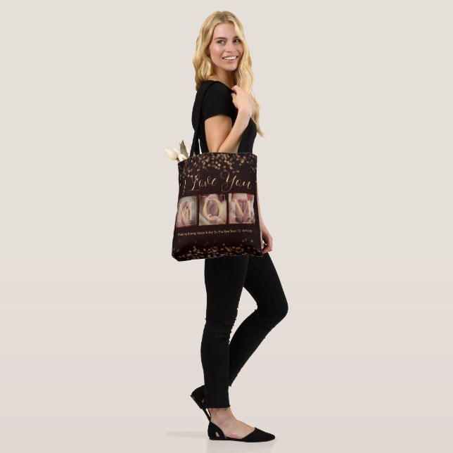Gift for Mom Photo Collage Tote Bag (On Model)