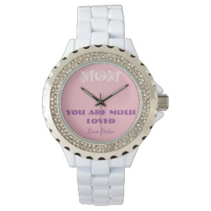 Gift For Mom Script Simple Elegant Cool Sporty Watch