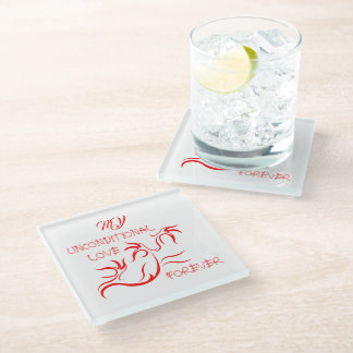 GIFT FOR MOM, SISTER, DAUGHTER, FRIEND, GIRLFRIEND GLASS COASTER