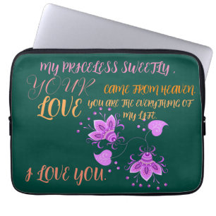GIFT FOR MOM, SISTER, DAUGHTER, FRIEND, GIRLFRIEND LAPTOP SLEEVE