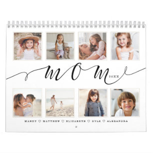 Gift for Mom   Special Family Photo Memories Calendar