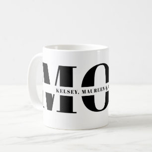 Gift for Mom with Children Names  Coffee Mug