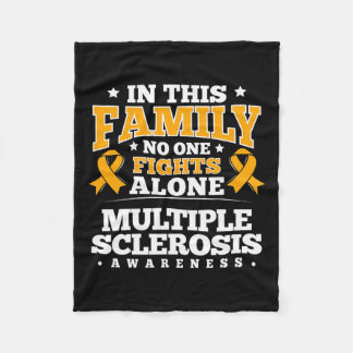 Gift For Ms Patients Multiple Sclerosis Survivor  Fleece Blanket