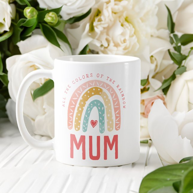 Gift For Mum | All The Colours of The Rainbow Coffee Mug (Gift For Mum | All The Colors of The Rainbow Coffee Mug)