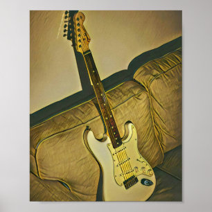 Gift for music teacher guitarist bassist poster