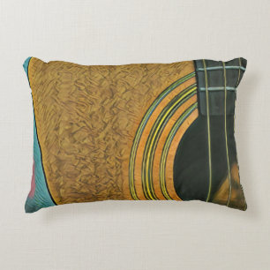 Gift for musician guitarist accent pillow