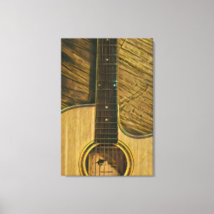 Gift for musician guitarist canvas print