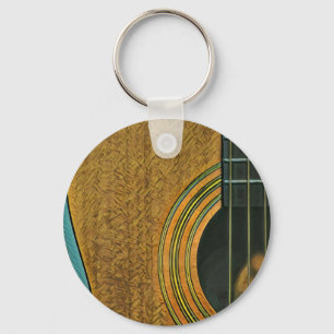 Gift for musician guitarist keychain