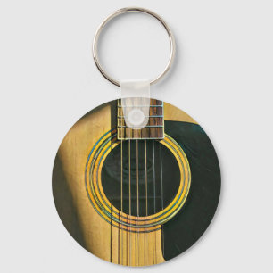 Gift for musician guitarist keychain