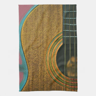 Gift for musician guitarist kitchen towel