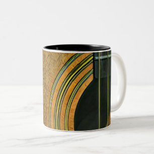 Gift for musician guitarist Two-Tone coffee mug