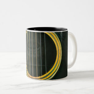 Gift for musician guitarist Two-Tone coffee mug