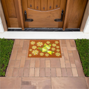 GIFT FOR NATURE LOVER WITH FLOWER DOORMAT