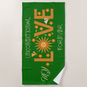 GIFT FOR NEW YEAR, BIRTHDAY, VALENTINE, WEDDING BEACH TOWEL