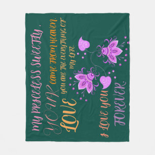 GIFT FOR NEW YEAR, BIRTHDAY, VALENTINE, WEDDING FLEECE BLANKET