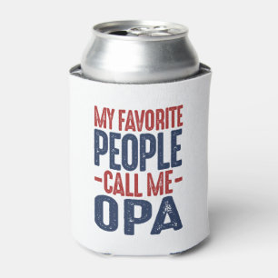 Gift for Opa Can Cooler