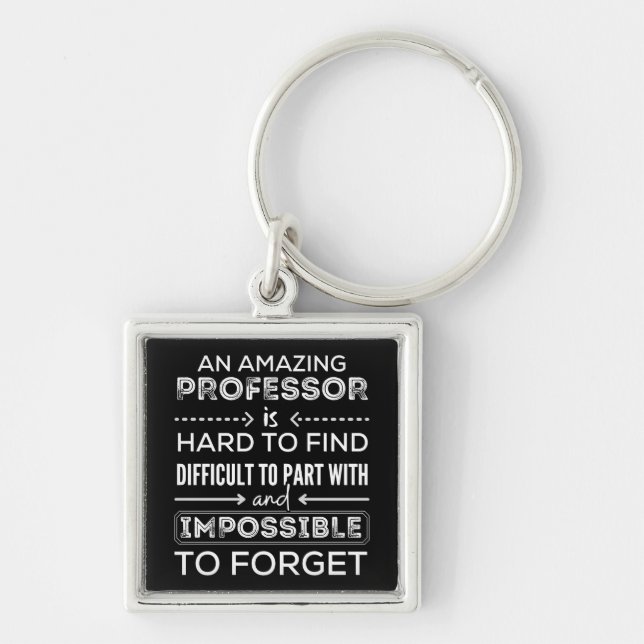 Gift For Professor, Professor Gift Keychain (Front)
