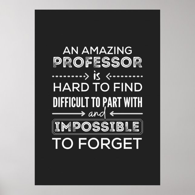 Gift For Professor, Professor Gift Poster (Front)