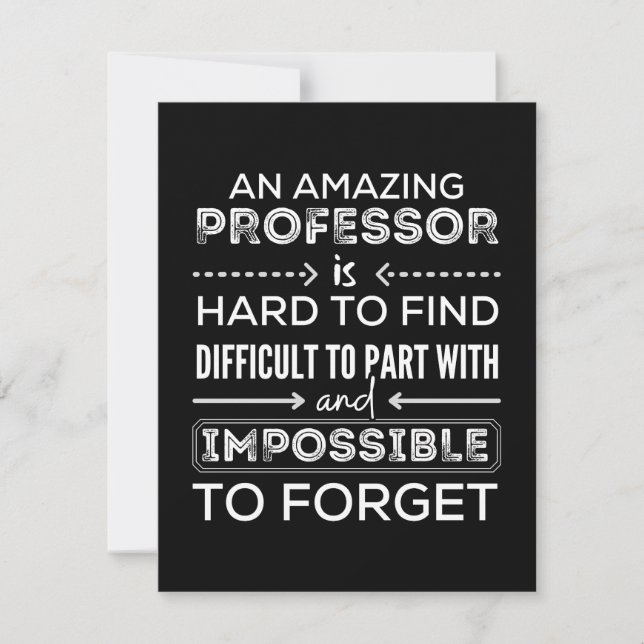 Gift For Professor, Professor Gift Save The Date (Front)