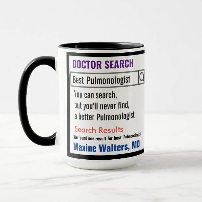 Gift for Pulmonologist Mug (Left)