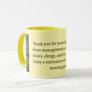 Gift for retiring organist or choir director mug