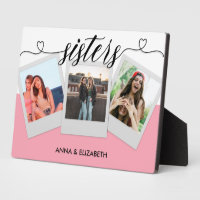 Gift for Sister Custom Photo Collage Pink Cute