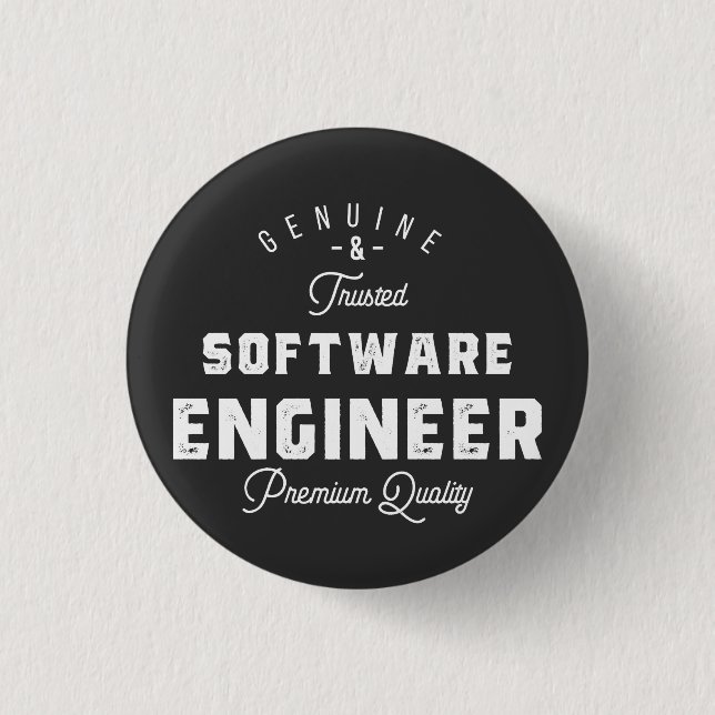 Gift for Software Engineer 1 Inch Round Button (Front)