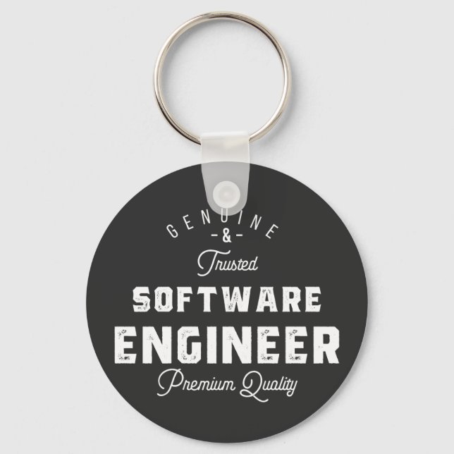Gift for Software Engineer Keychain (Front)