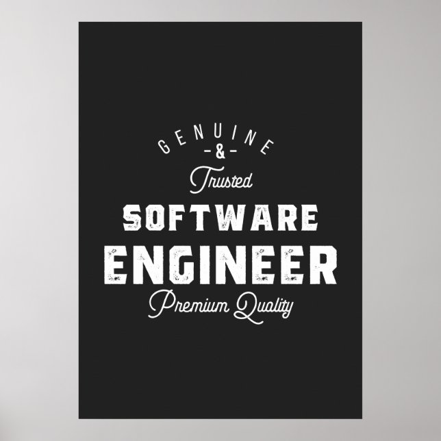 Gift for Software Engineer Poster (Front)