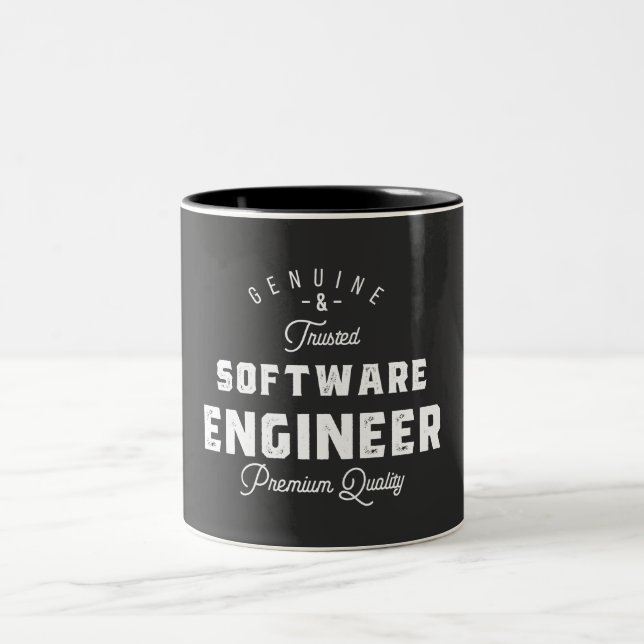 Gift for Software Engineer Two-Tone Coffee Mug (Center)