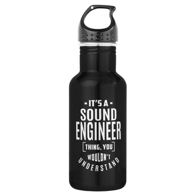 Gift for Sound Engineer 532 Ml Water Bottle (Front)