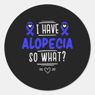 Gift for Spot Baldness Patients Hair Loss  Classic Round Sticker