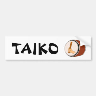 Gift for Taiko Drummer Taiko Drum Japanese  Bumper Sticker