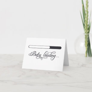 Gift for the Mom-to-Be Baby Loading Blank Greeting Card