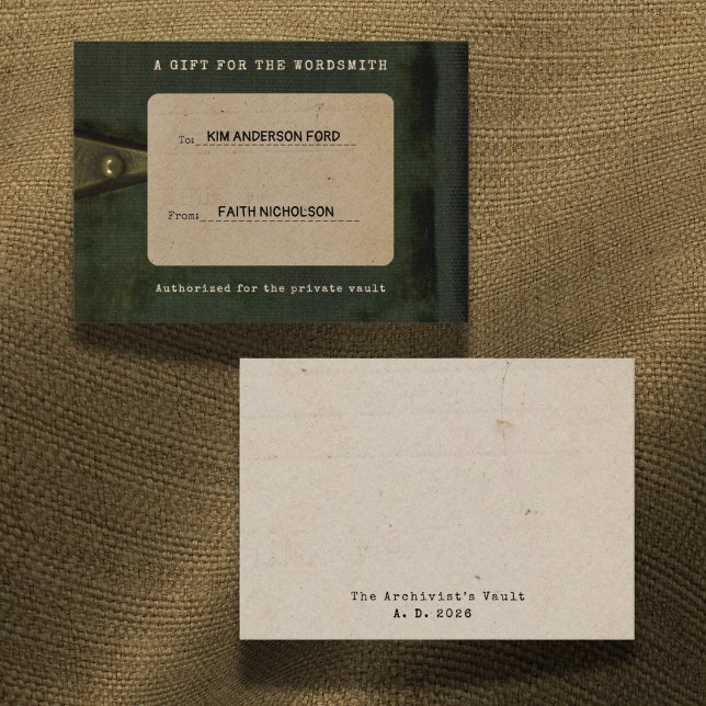 Gift for the Wordsmith Graduation Gift Insert Card (Creator Uploaded)