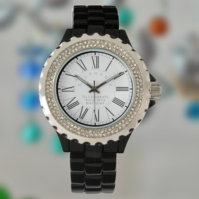 Gift for Woman on her 18th Birthday with Name Watch (Creator Uploaded)