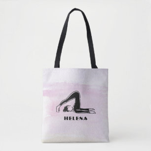Gift for Yoga Pilates Lovers Personalized Tote Bag