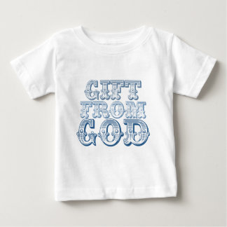 GIFT FROM GOD in Blue Baby T-Shirt