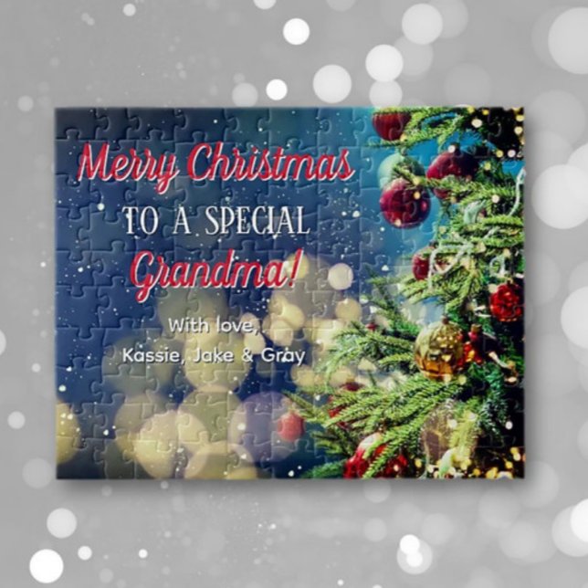 Gift from Grands! Personalized Christmas Puzzle (Creator Uploaded)