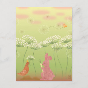 Gift From Queen Anne's Lace Illustration Postcard