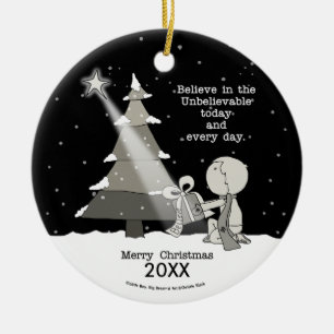 Gift Giver-Merry Christmas Ceramic Ornament