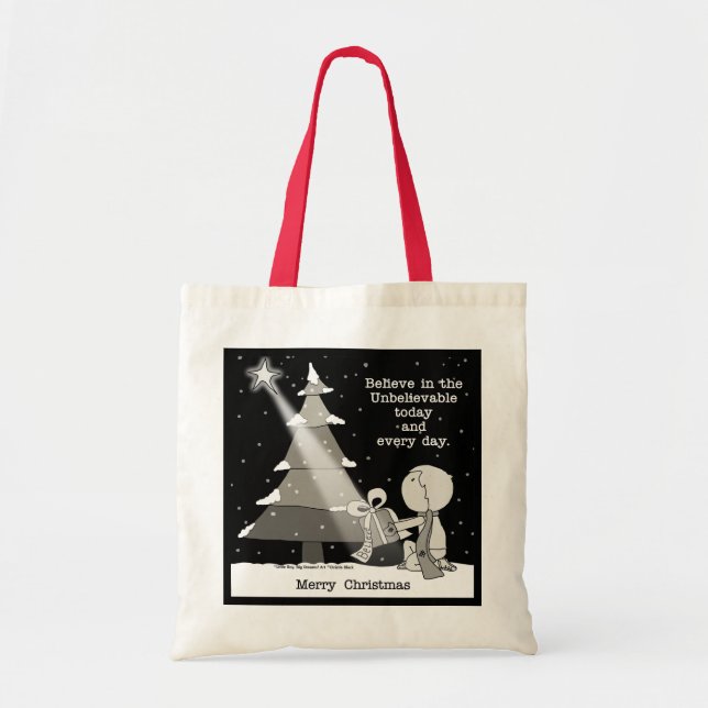 Gift Giver-Merry Christmas Tote Bag (Front)